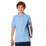 2PK Classic Boys Plain Ages 3-16y Polo Shirts 100% Cotton Children School T-Shirt Tee Shirt Uniform Summer White - Image 4