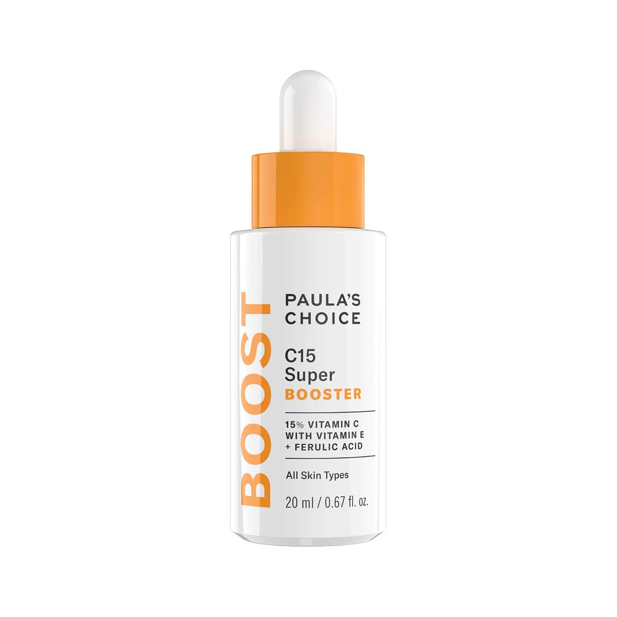 51QfGPwEcIL Paula’s Choice C15 Super BOOSTER - Vitamin C Brightening Serum for Face - Anti Aging & Fades Brown Spots - with Vitamin E & Ferulic Acid - All Skin Types - 20 ml - Image 1