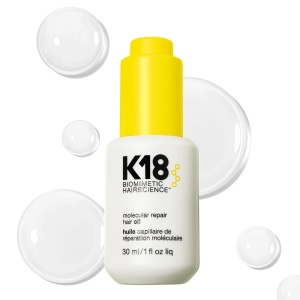 K18 Molecular Repair Hair Oil, Weightless Oil for Stronger, Healthier Hair, Suitable For All Hair Types, 30ml