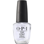 OPI Clear Nail Varnish Top Coat | High Gloss Finish & Long-Lasting | Quality Nail Polish | Original | 15 ml
