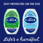 Carex Aloe Vera Antibacterial Hand Sanitiser Gel, Anti Viral Action, 70 Percent Alcohol, Cleans, Cares and Protects, Bulk Buy, Pack of 12 x 50 ml - Image 4