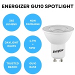 Energizer GU10 LED Bulbs Daylight White - 6500K 50W Halogen Spotlight Equivalent – 345LM - Non Dimmable - Image 9