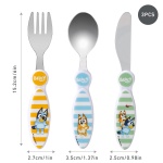 Bluey Children's Kids 3pcs Cutlery Set - Knife/Fork/Spoon - Image 7