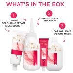 L'Oréal Excellence Créme 6 Natural Light Brown: 100% Grey Coverage, Hyaluronic Acid for Nourished & 2x Shinier Hair. - Image 2