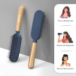 SHINLEA Detangler Hair Brush For Wet & Dry Hair, Blow-Drying Styling Hairbrush for Women, Men, kids, Reduces Breakage, Eliminates Knots, Ball Tipped Bristles Hairbrush - Image 12