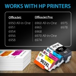 Smart Ink Compatible Ink Cartridge Replacement for HP 903 903XL High Yield 4 Multipack (Black XL & C/M/Y) with Advanced Chip Technology to use with HP Officejet 6950 Officejet Pro 6960 6970 All-in-one - Image 9
