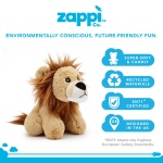 Zappi Co Ultra Soft Lion Plush Toy (20cm Length) - 100% Recycled, Eco-Friendly, Newborn Gift, Realistic Lifelike - Image 5