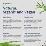 Regrowz Biotin Hair Growth Shampoo For Men & Women 225ml – Thickening, Volumising & Regrowth Hair Loss Shampoo Treatment, 100% Natural Sulfate & Chemical Free for Curly, Thick & Thin Types - Image 3