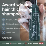 Regrowz Biotin Hair Growth Shampoo For Men & Women 225ml – Thickening, Volumising & Regrowth Hair Loss Shampoo Treatment, 100% Natural Sulfate & Chemical Free for Curly, Thick & Thin Types - Image 7