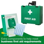 Safety First Aid Group Workplace First Aid Kit (Medium 11-20 Persons) Economy HSE-Compliant with Inspection Tags, Accident Book, Wall Bracket, Extra Plasters - Image 2