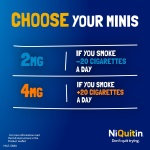 NiQuitin Minis Mint 2 mg Lozenges - Effective Smoking Craving Relief - Practical Pocket-Sized Container - 100 Mini Lozenges - Relieve Sudden Cravings - Reduce and Quit Smoking Aid - Image 5