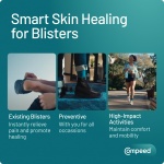 Compeed Blister Plasters Medium Size 12 Pack - Hydrocolloid Foot Treatment - Heal Fast - Image 5