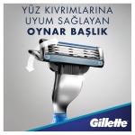 Gillette Mach3 Start Razor + 2 Sheets with Aqua-Grip Handle for Full Control Even Wet - Image 6