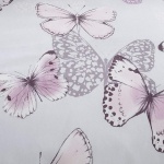 Catherine Lansfield Bedding Scatter Butterfly King Duvet Cover Set with Pillowcases Heather - Image 4