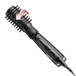 BaByliss Big Hair Rotating Hair Dryer Brush - Dry and Style in One Step, 2 Speeds & Alternating Directions, Ionic Frizz-Control, 50mm Barrel, Black, 2885U