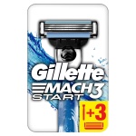 Gillette Mach3 Start Razor + 2 Sheets with Aqua-Grip Handle for Full Control Even Wet - Image 10