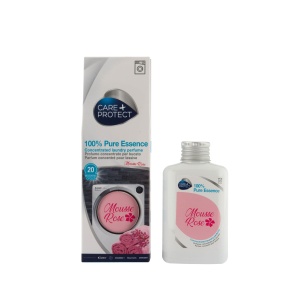 CARE + PROTECT Mousse Rose Laundry Perfume In-Wash Scent Booster, Long Lasting Active Formula, 100ml for up to 20 washes