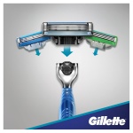 Gillette Mach3 Start Razor + 2 Sheets with Aqua-Grip Handle for Full Control Even Wet - Image 4