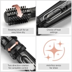 BaByliss Big Hair Rotating Hair Dryer Brush - Dry and Style in One Step, 2 Speeds & Alternating Directions, Ionic Frizz-Control, 50mm Barrel, Black, 2885U - Image 5