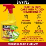 Big Wipes Power Spray 1L, Fast-Acting Specialist Cleaning Spray for Surfaces, Tools & Hands. Biodegradable, Ideal for Larger Surface Areas, 4 Bio-based Power Solvents, Skin Kind, Fresh Fragrance - Image 4