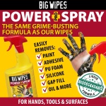 Big Wipes Power Spray 1L, Fast-Acting Specialist Cleaning Spray for Surfaces, Tools & Hands. Biodegradable, Ideal for Larger Surface Areas, 4 Bio-based Power Solvents, Skin Kind, Fresh Fragrance - Image 8