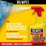 Big Wipes Power Spray 1L, Fast-Acting Specialist Cleaning Spray for Surfaces, Tools & Hands. Biodegradable, Ideal for Larger Surface Areas, 4 Bio-based Power Solvents, Skin Kind, Fresh Fragrance - Image 5