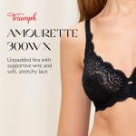 Triumph Womens Amourette 300 W X Bra, Black, 40F UK - Image 6