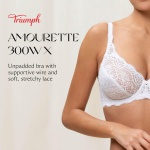 Triumph Womens Amourette 300 W X Bra, White, 40C UK - Image 6